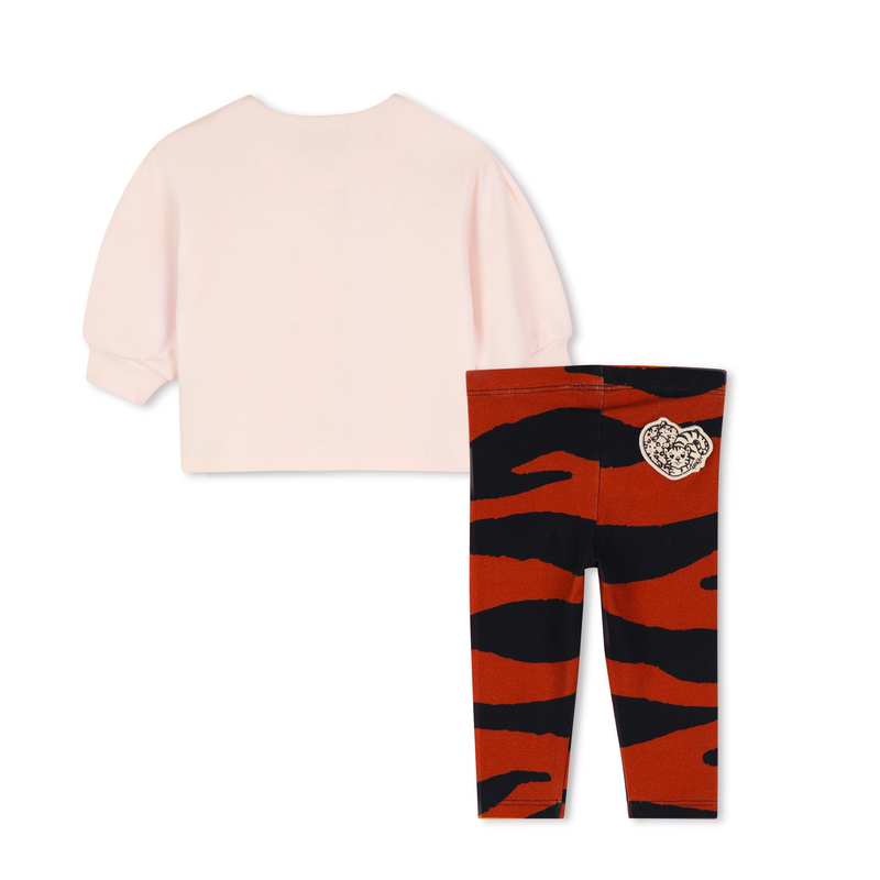 Completo t-shirt e leggings KENZO KIDS 
                        BAMBINA