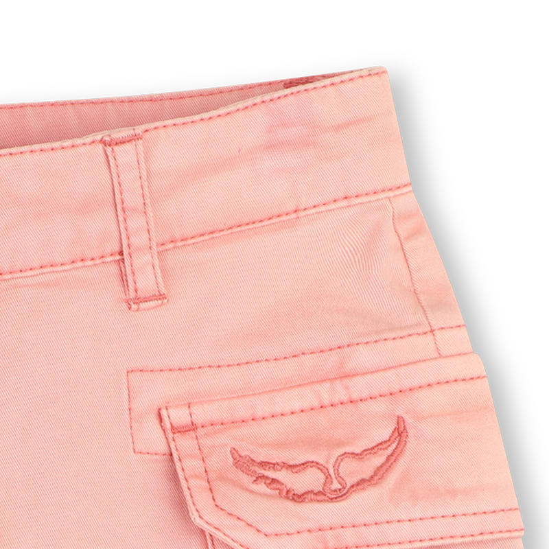 Shorts ricamati effetto d&eacute;lav&eacute; ZADIG & VOLTAIRE 
                        BAMBINA