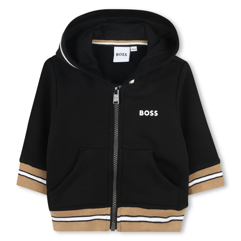 Hooded Fleece Cardigan BOSS 
                        RAGAZZO