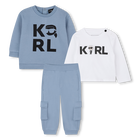 Set felpa, pantaloni e t-shirt KARL LAGERFELD KIDS 
                    RAGAZZO