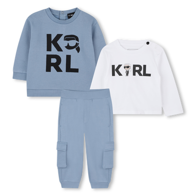 Set felpa, pantaloni e t-shirt KARL LAGERFELD KIDS RAGAZZO