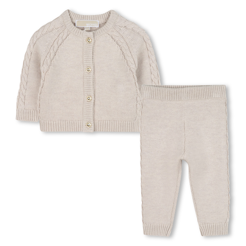 Set cardigan e pantaloni in maglia MICHAEL KORS 
                        BAMBINA