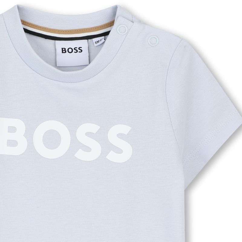 T-SHIRT A MANICHE CORTE BOSS 
                        RAGAZZO