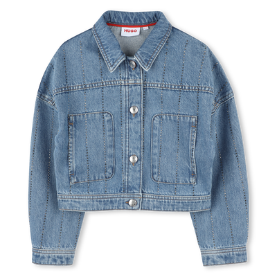 Giacca di jeans a righe HUGO BAMBINA