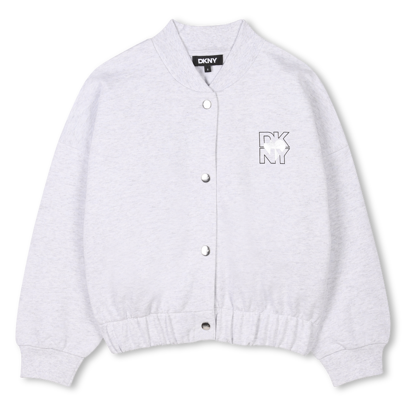 Cardigan in felpa di cotone DKNY 
                        BAMBINA