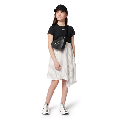 Vestito cerimonia bimateriale DKNY BAMBINA