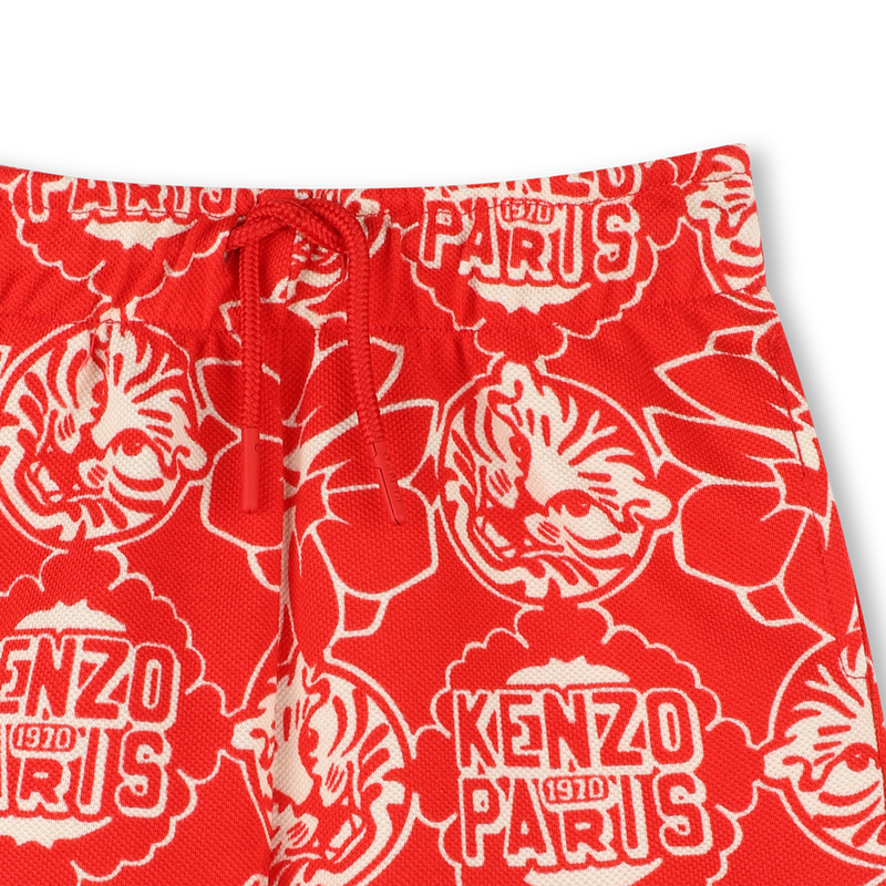 Bermuda in cotone stampato KENZO KIDS 
                        RAGAZZO