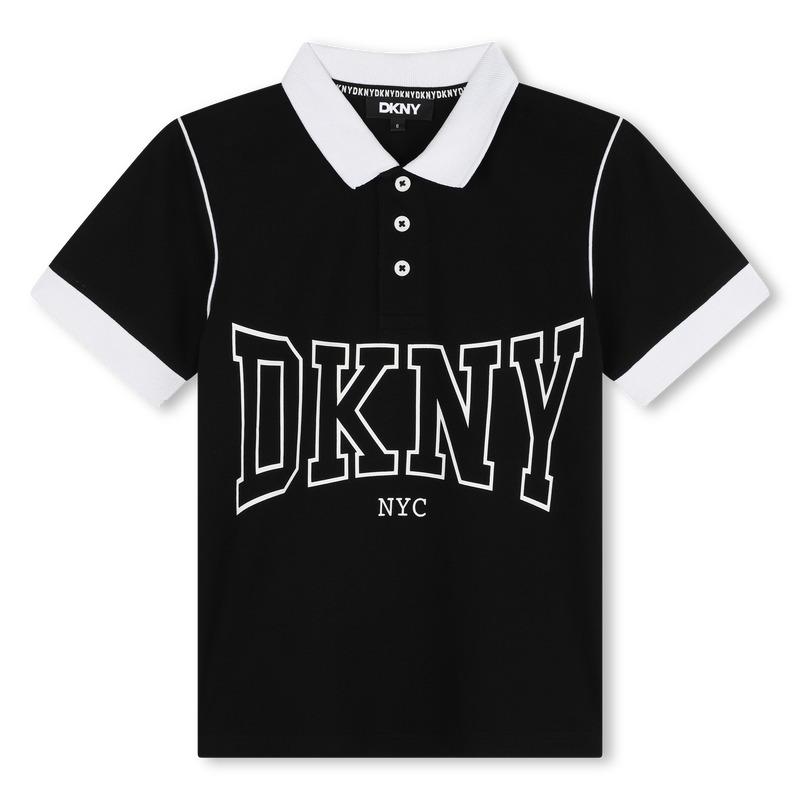 Polo bicolore con bottoni DKNY 
                        RAGAZZO