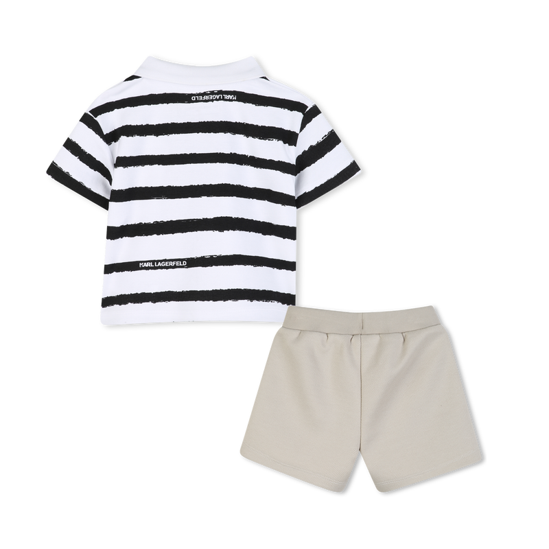 SET POLO E PANTALONCINI KARL LAGERFELD KIDS 
                        RAGAZZO