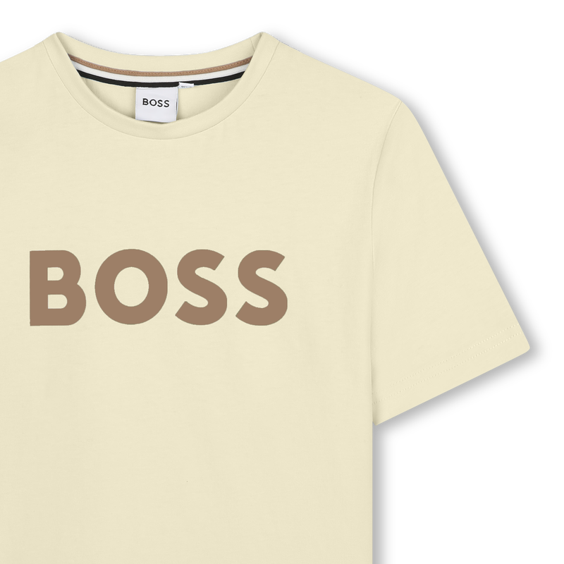 T-SHIRT A MANICHE CORTE BOSS 
                        RAGAZZO