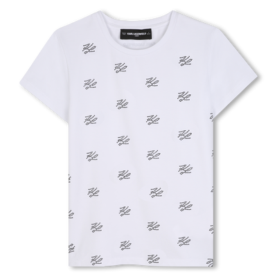 T-shirt a maniche corte KARL LAGERFELD KIDS BAMBINA