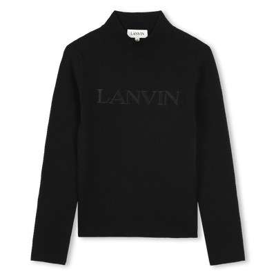 Maglione ricamo maniche lunghe LANVIN BAMBINA
