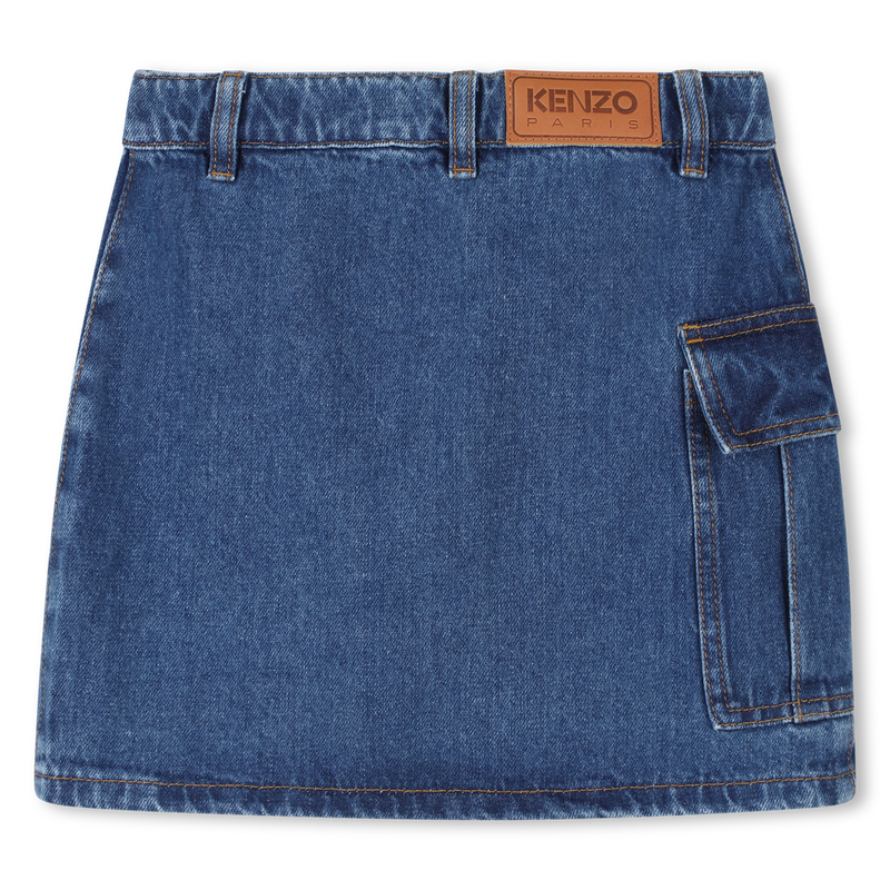 Gonna in denim asimmetrica KENZO KIDS 
                        BAMBINA