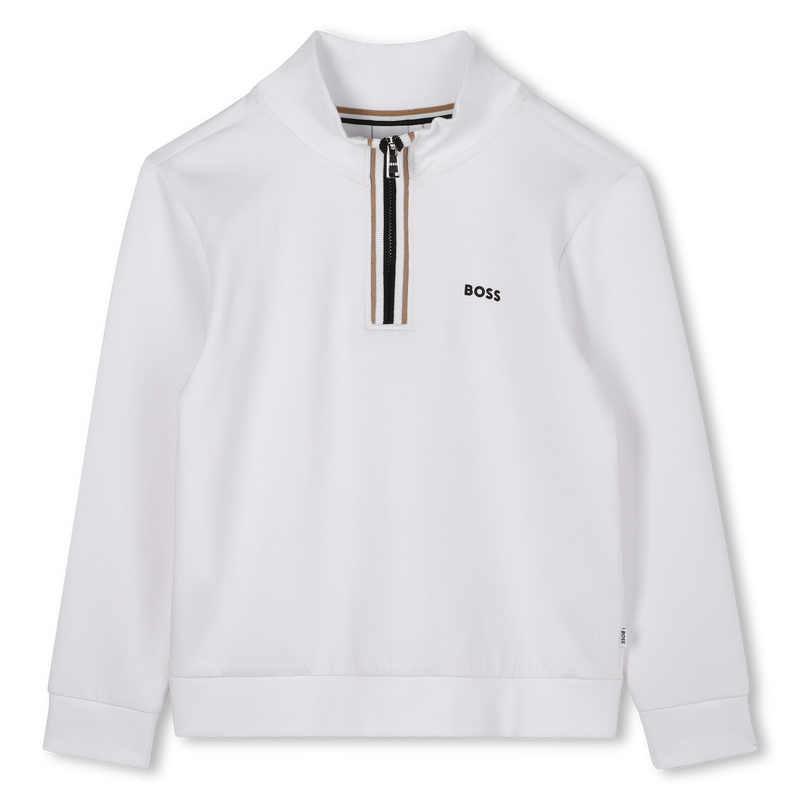 Felpa stand-up con zip BOSS 
                        RAGAZZO