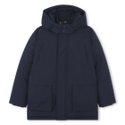 Parka lungo con cappuccio, MARINE, hi-res