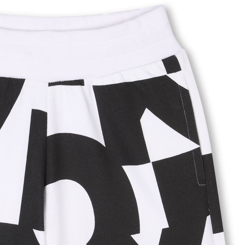 Bermuda in felpa di cotone DKNY 
                        UNISEX