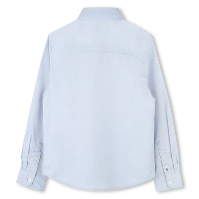 Camicia in cotone tinta unita BOSS RAGAZZO