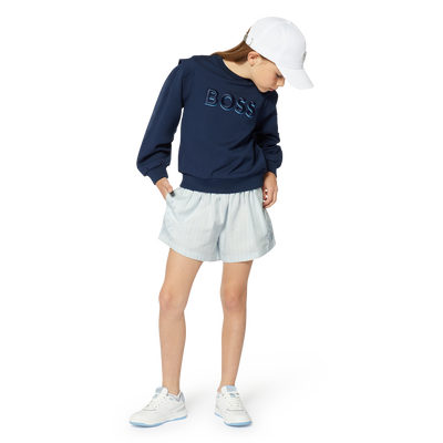 Sneakers con lacci bimateriali BOSS BAMBINA