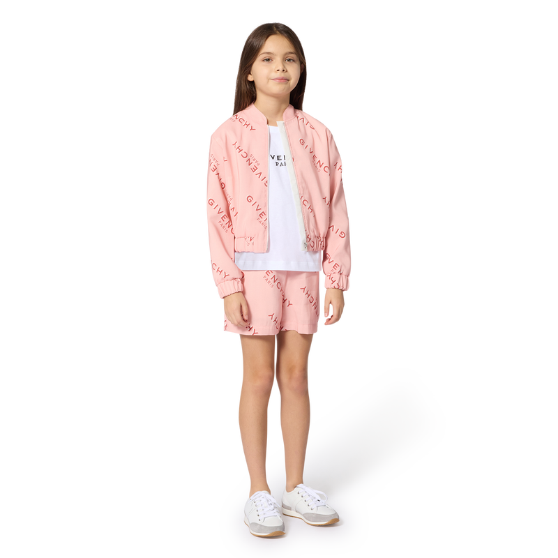 Completo cardigan e pantaloni corti GIVENCHY 
                        BAMBINA