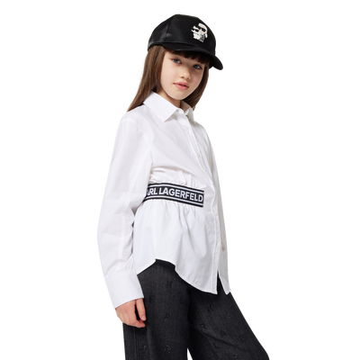 Pantaloni in denim KARL LAGERFELD KIDS BAMBINA