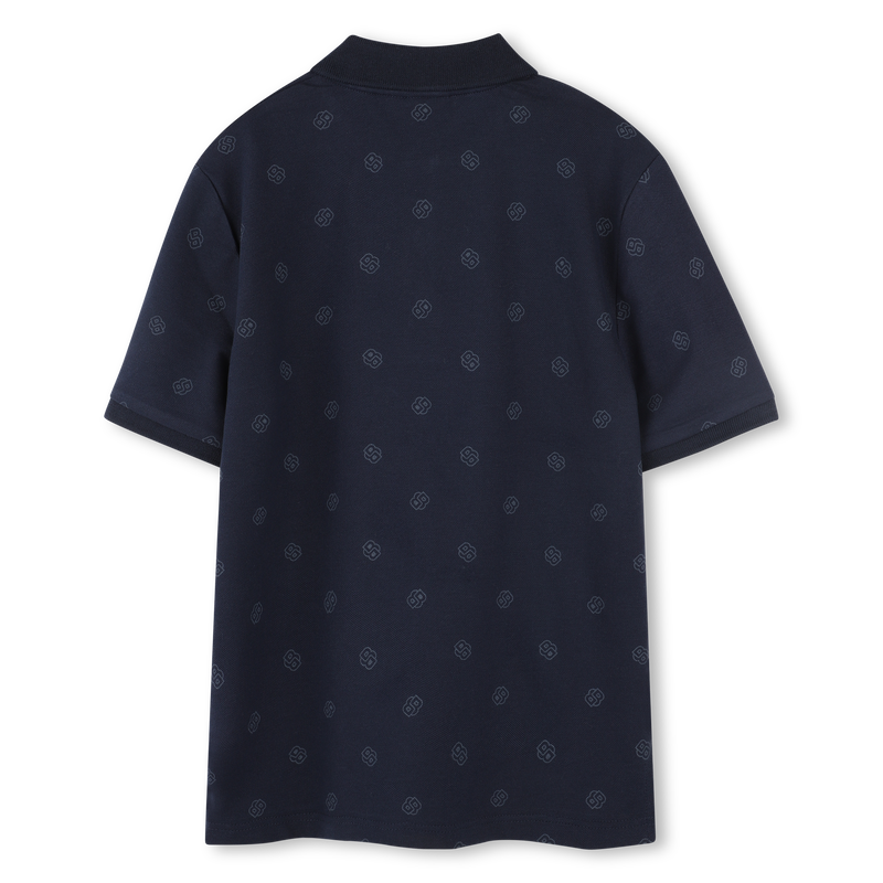 Polo stampata taglio dritto BOSS 
                        RAGAZZO