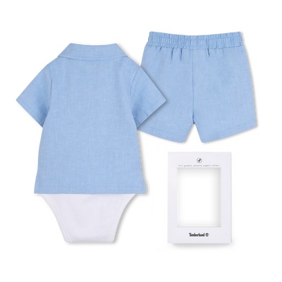 SET CAMICIA E PANTALONCINI TIMBERLAND RAGAZZO