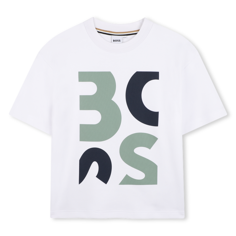 T-SHIRT A MANICHE CORTE BOSS 
                        RAGAZZO