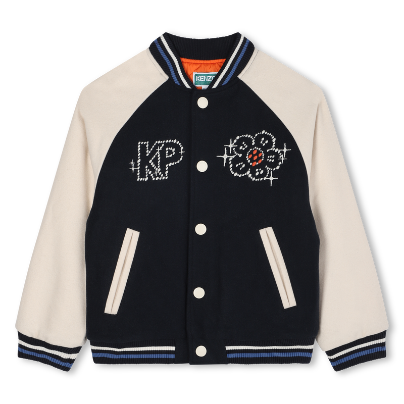 Bomber con chiusura a scatto KENZO KIDS 
                        BAMBINA