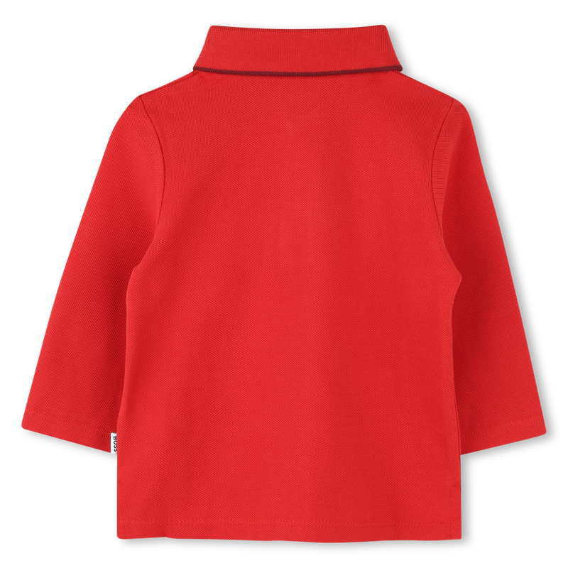 Cotton Piqué Polo BOSS 
                        RAGAZZO