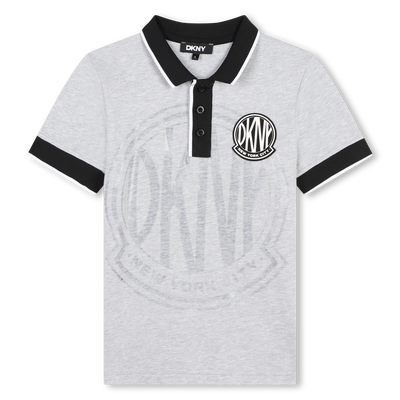 Short-Sleeved Piqu&eacute; Polo Shirt DKNY RAGAZZO