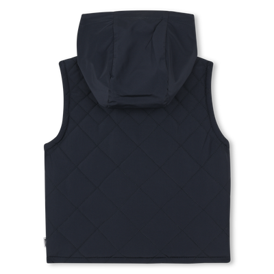 PIUMINO SENZA MANICHE CON CAPPUCCIO BOSS RAGAZZO