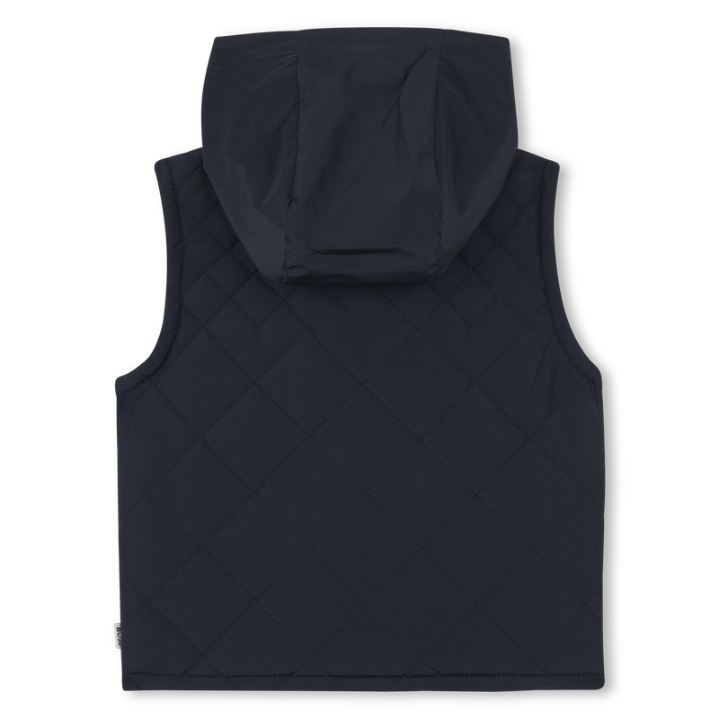 PIUMINO SENZA MANICHE CON CAPPUCCIO BOSS 
                        RAGAZZO