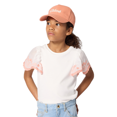 T-SHIRT CON MANICHE A PALLONCINO CHLOE BAMBINA