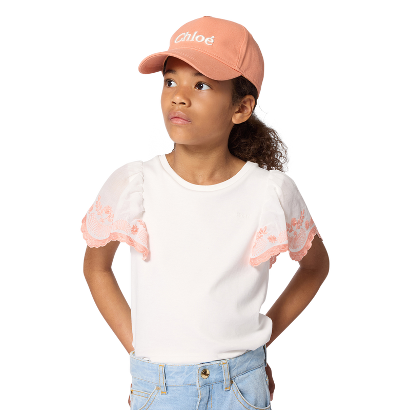 T-SHIRT CON MANICHE A PALLONCINO CHLOE 
                        BAMBINA