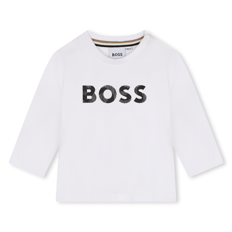 Cotton Logo T-Shirt BOSS 
                        RAGAZZO