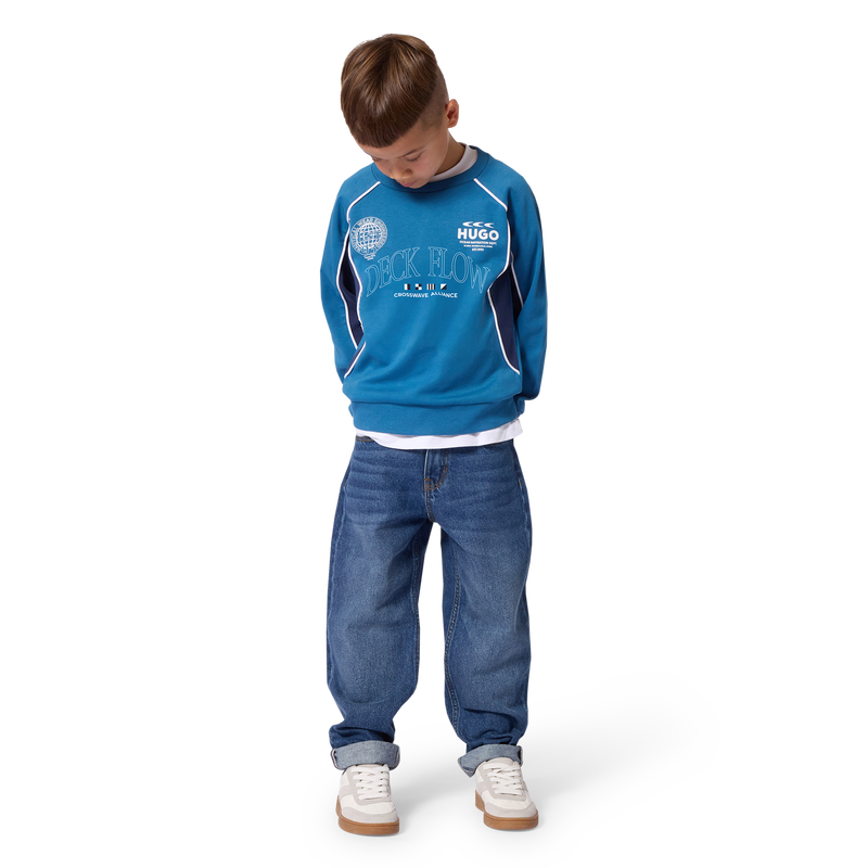 Pantaloni in denim HUGO 
                        RAGAZZO