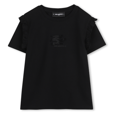 T-shirt a maniche corte KARL LAGERFELD KIDS BAMBINA
