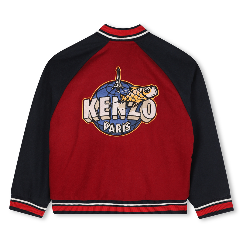 Bomber con chiusura a scatto KENZO KIDS 
                        UNISEX