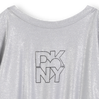Abito in jersey di paillettes argentate DKNY 
                    BAMBINA