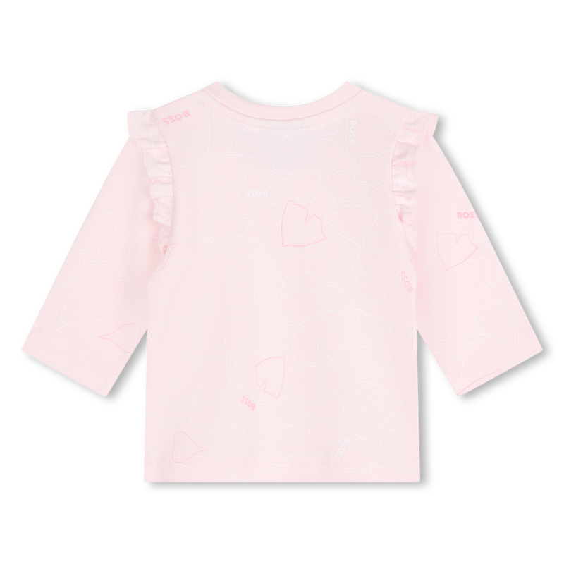 Salopette e t-shirt in cotone BOSS 
                        BAMBINA
