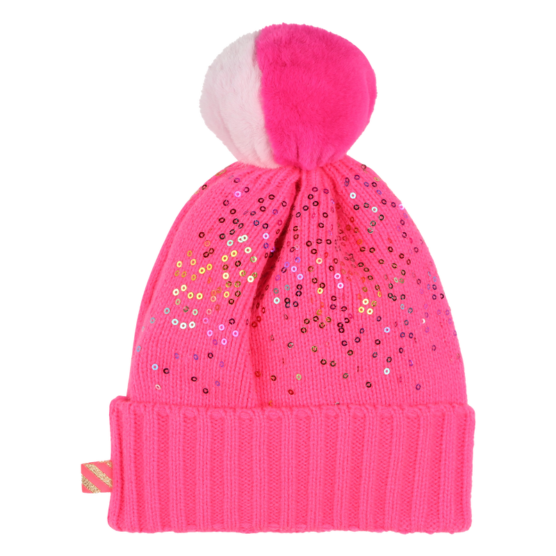 Cappello pompon e paillettes BILLIEBLUSH 
                        BAMBINA
