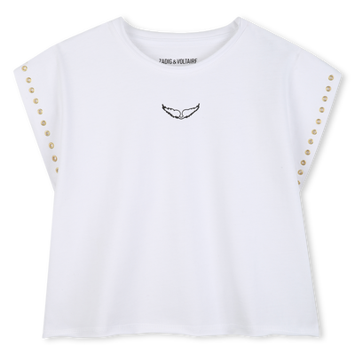 T-SHIRT A MANICHE CORTE ZADIG & VOLTAIRE BAMBINA