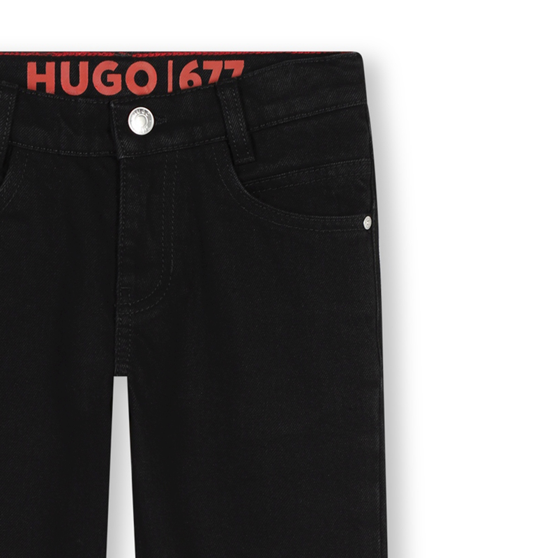 Jeans dritti in misto cotone HUGO 
                        RAGAZZO