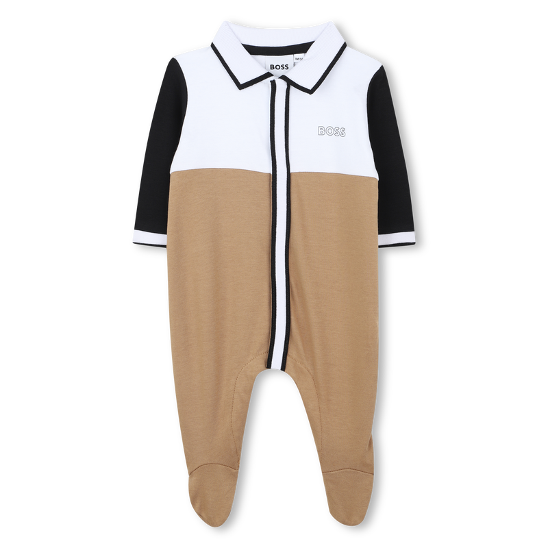 Pigiama tricolore collo polo BOSS 
                        RAGAZZO