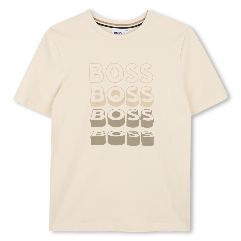 T-SHIRT A MANICHE CORTE BOSS 
                        RAGAZZO