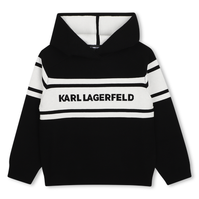 Felpa con cappuccio KARL LAGERFELD KIDS RAGAZZO
