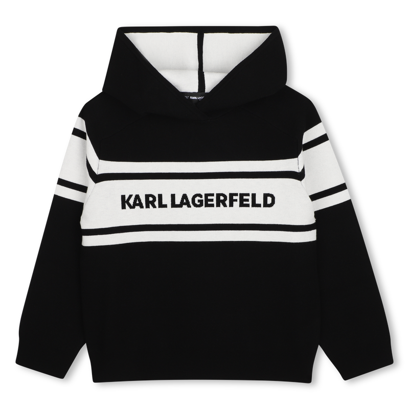 Felpa con cappuccio KARL LAGERFELD KIDS 
                        RAGAZZO