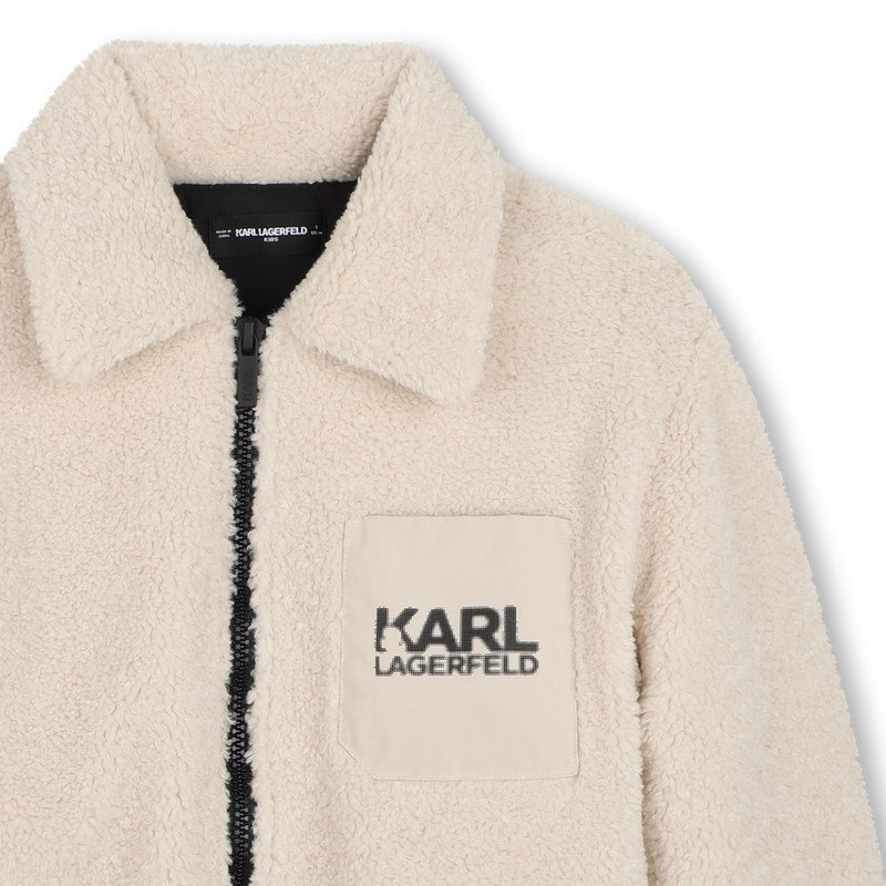 Giacca in sherpa KARL LAGERFELD KIDS 
                        RAGAZZO