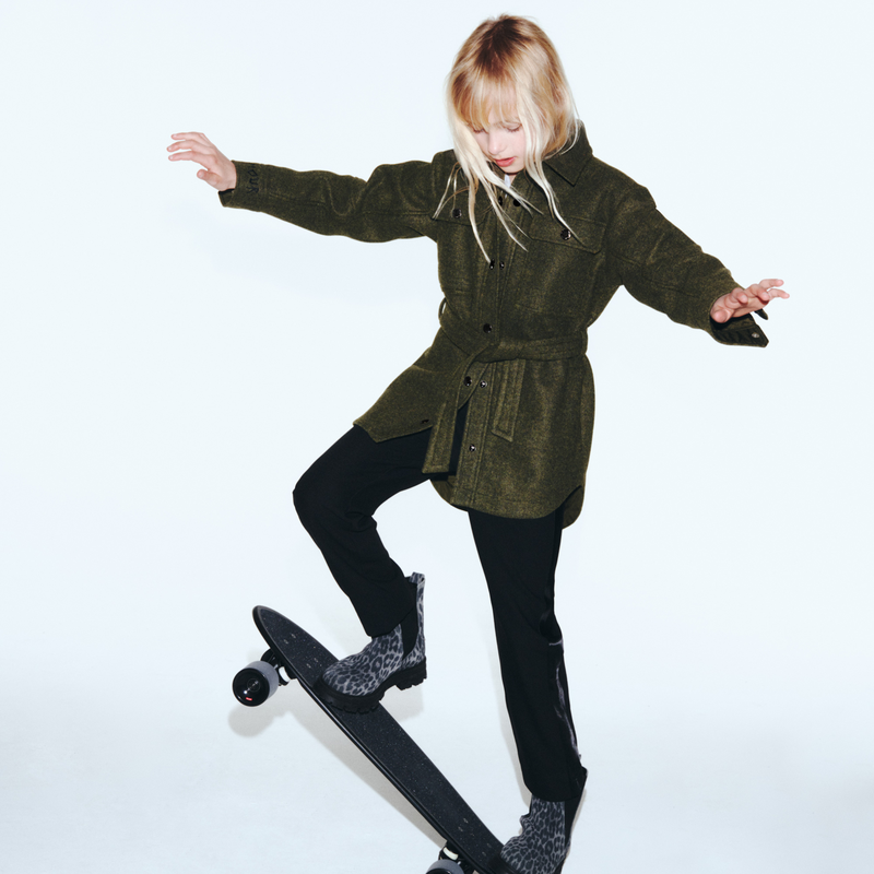 Stivaletti di pelle con stampa ZADIG & VOLTAIRE 
                        BAMBINA