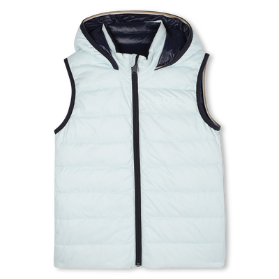 Piumino con cappuccio effetto flan BOSS RAGAZZO